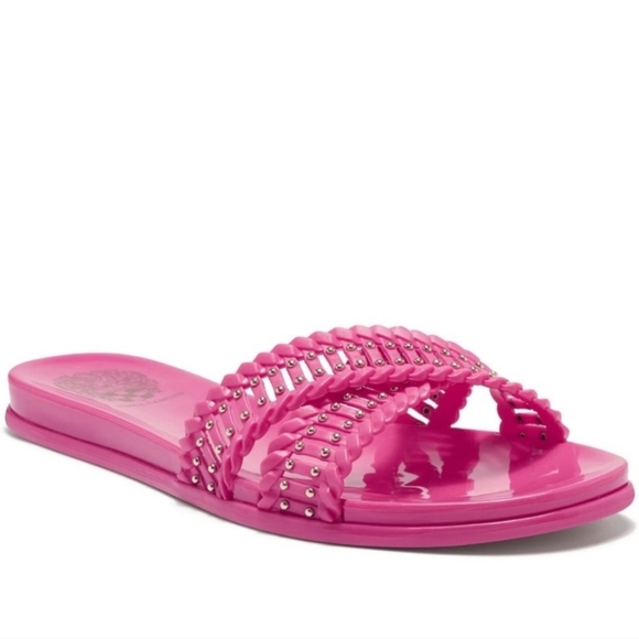 Vince Camuto Erindra Embellished Jelly Slide Sandals - Picture 1 of 7